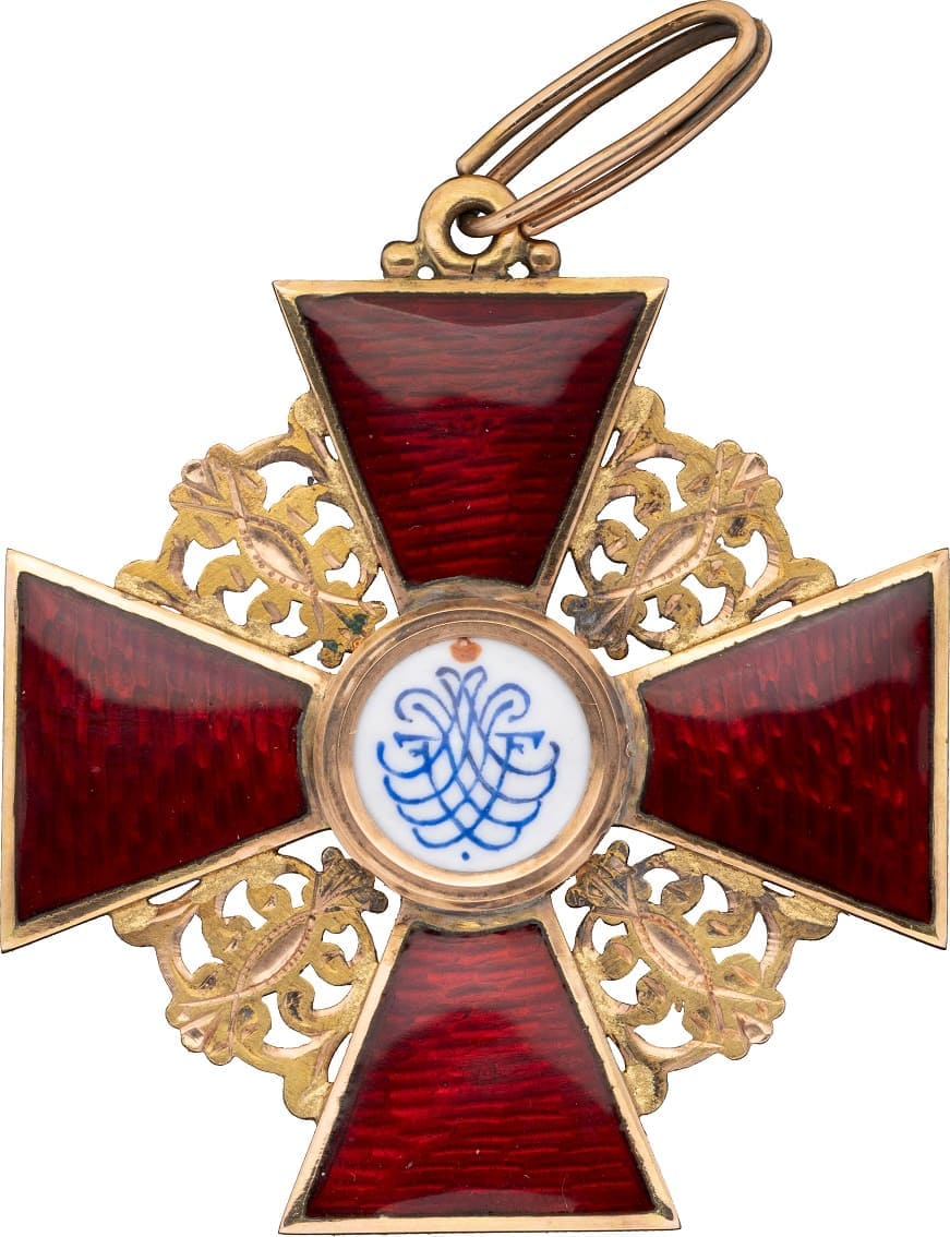 Знак ордена  Святой Анны 1-й степени AK.jpg