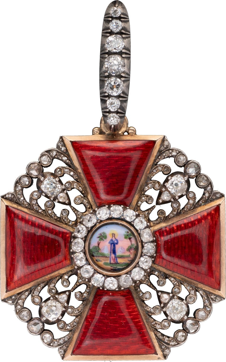 Знак ордена  Святой Анны 2-й степени с бриллиантами ИО.jpg