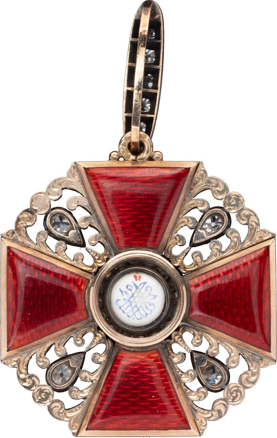 Знак ордена Святой Анны 2-й степени с бриллиантами ИО.jpg