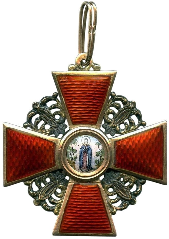 Знак ордена Святой Анны 3-й степени Фирма «Эдуард».jpg