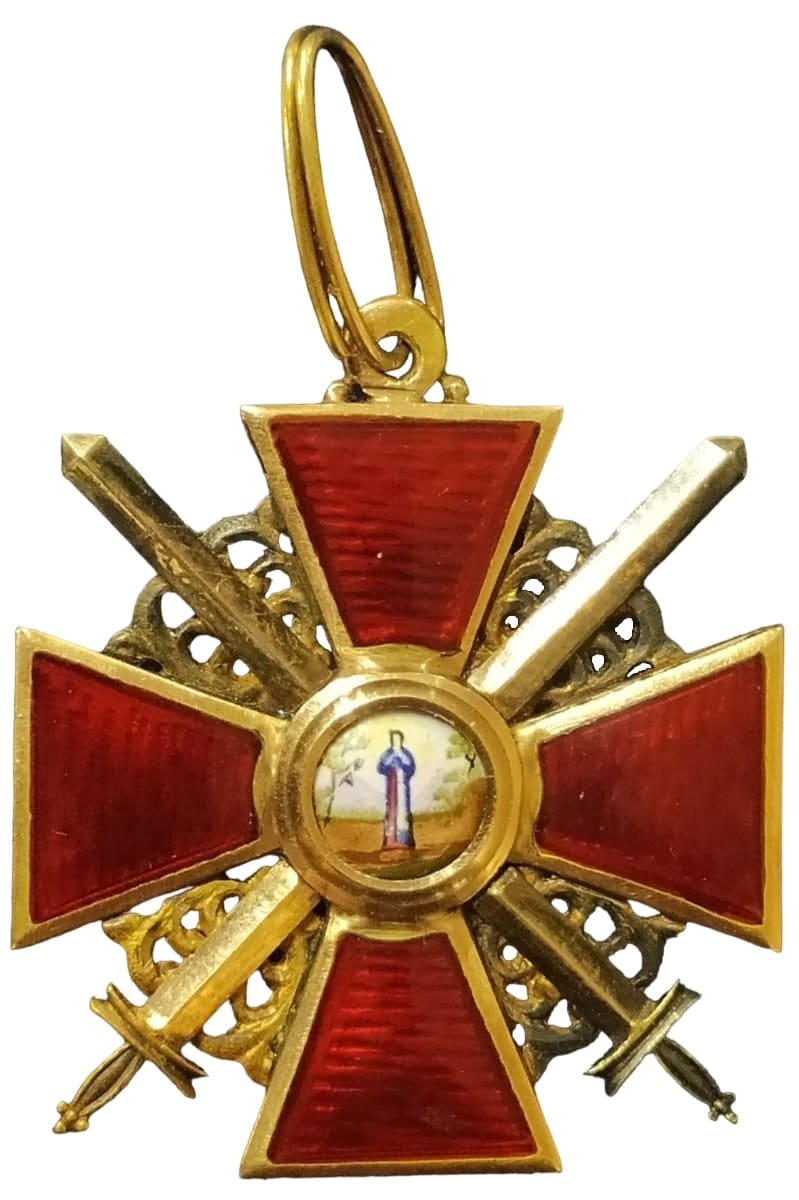 Знак ордена Святой Анны 3-й степени с мечами AK.jpg