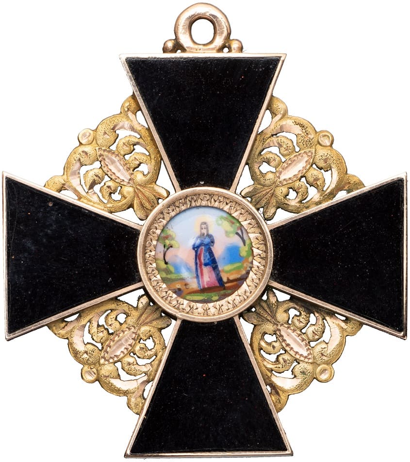 Знак ордена Святой Анны 3-й степени темной эмали мастерская И.В.Осипова.jpg