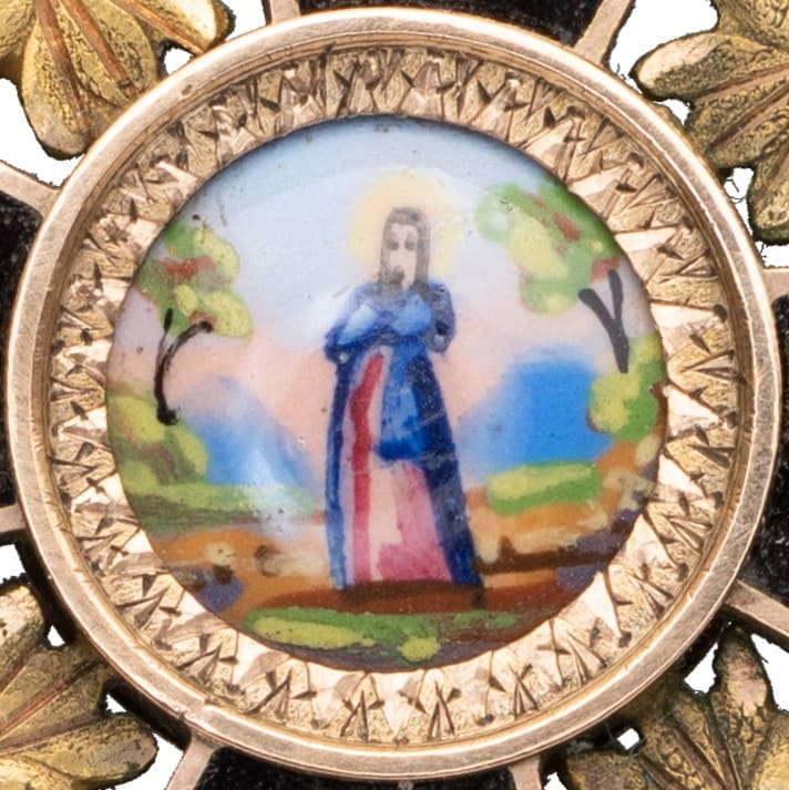 Знак ордена Святой Анны  3-й степени темной эмали мастерская И.В.Осипова.jpg