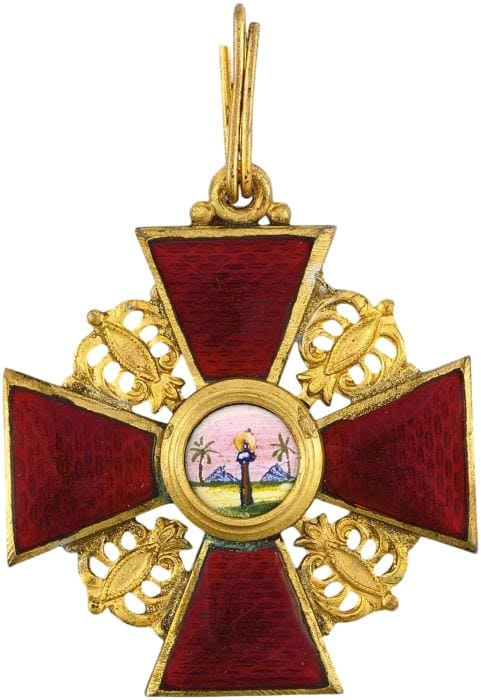 Знак ордена Святой Анны III степени Дмитрий Осипов.jpg