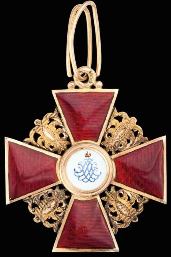 Знак  ордена Святой Анны III степени IK.jpg