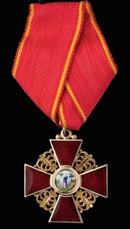 Знак ордена Святой Анны  III степени клеймо КК.jpg