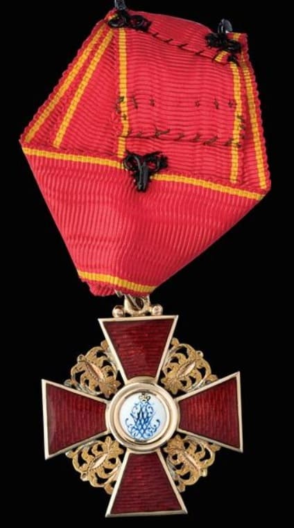 Знак ордена Святой Анны III степени клеймо  КК.jpg