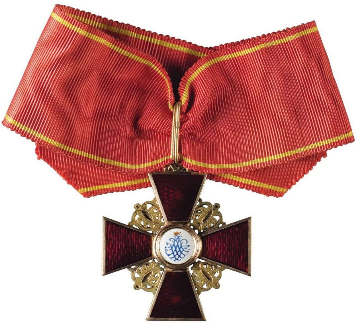 Знак ордены  Святой Анны 2-й степени мастерская Юлиуса Кейбеля.jpg