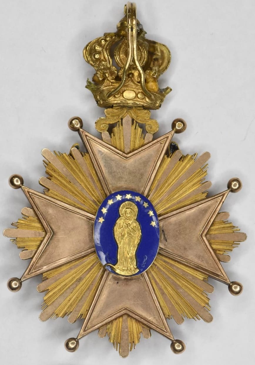 знак польской конгрегации в форме ордена белого орла.jpg